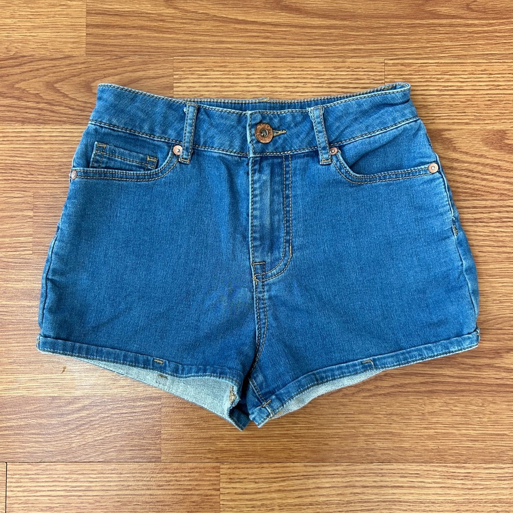 Bullhead Denim Co. Super High Rise Shorts blue size 0